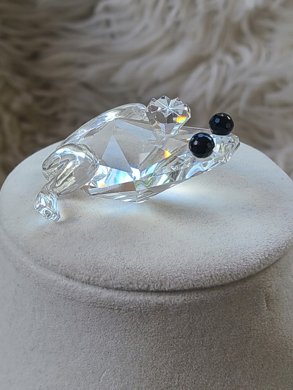 Swarovski Crystal Frog Prince- Great Vintage Condition